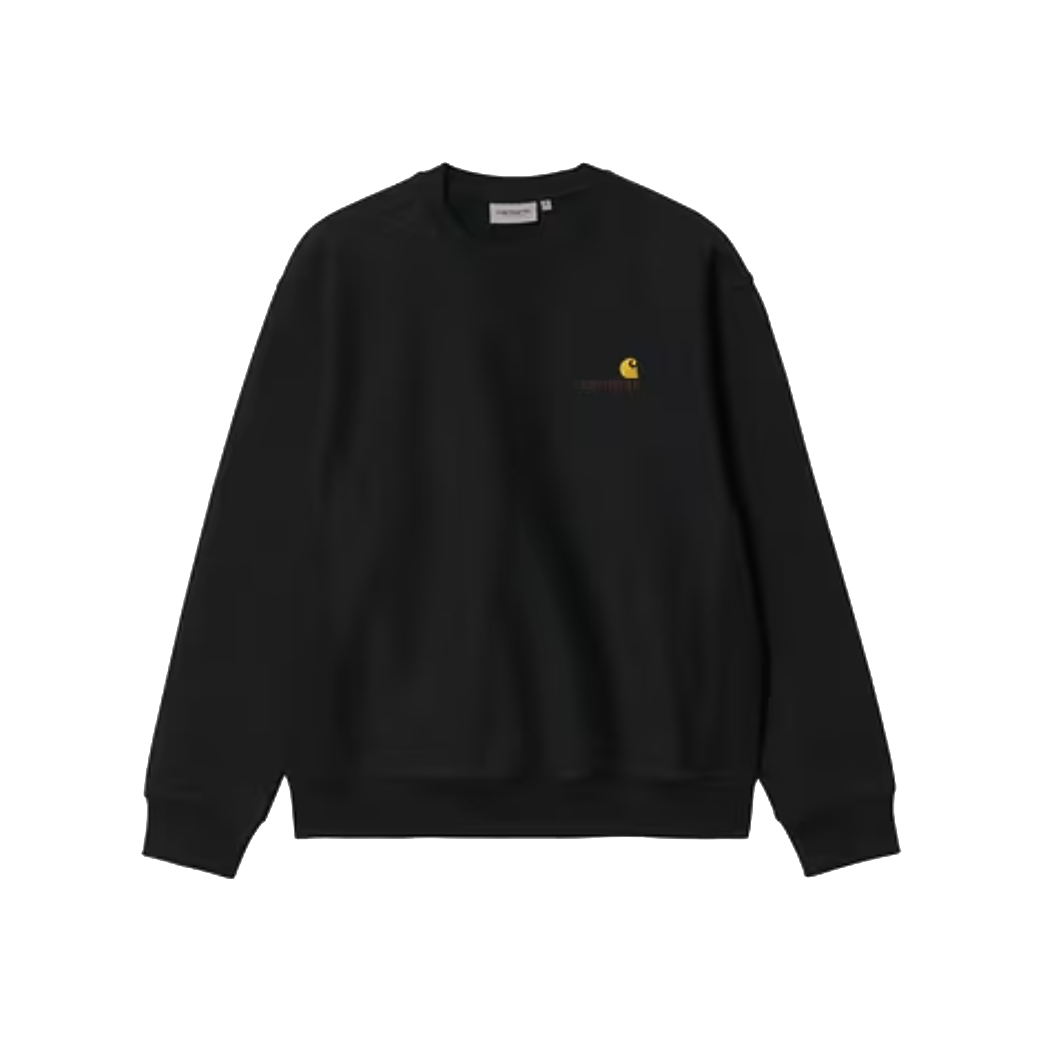 Carhartt WIP American Script Sweat Black
