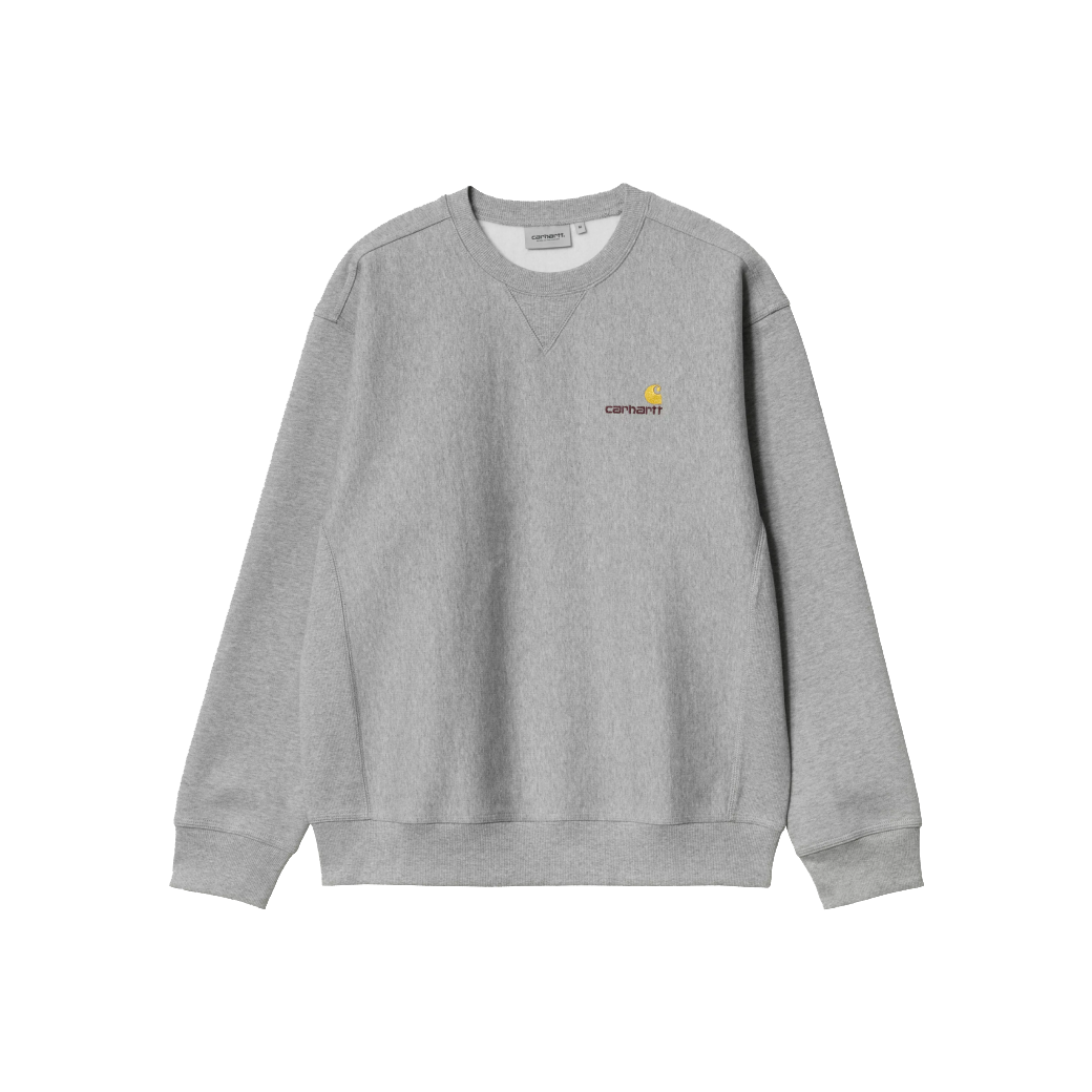Carhartt WIP American Script Sweat Grey Heather