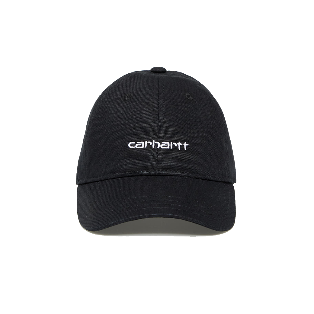Carhartt WIP Canvas Script Cap Black / White