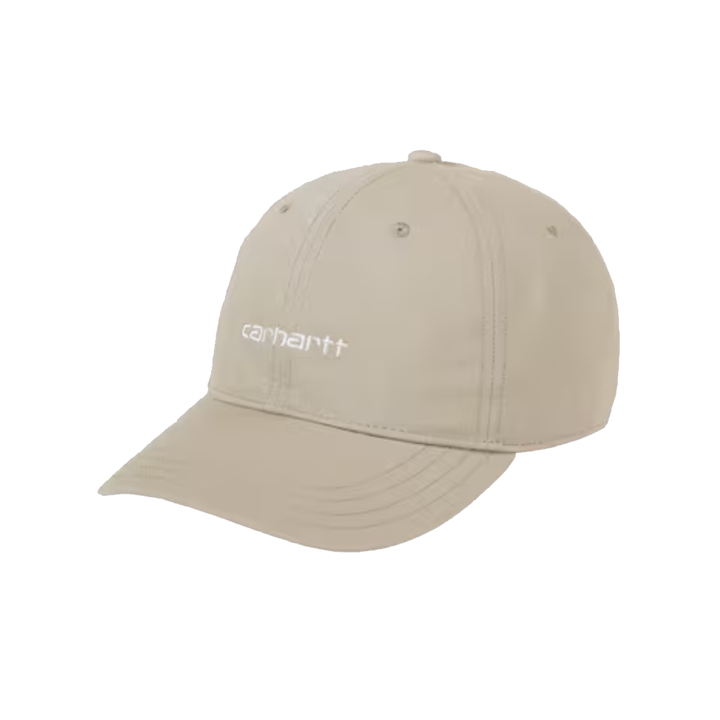 Carhartt WIP Canvas Script Cap Fleur De Sel / White