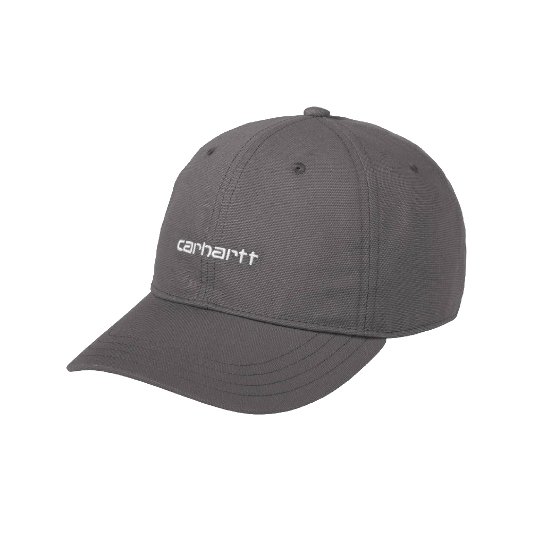 Carhartt WIP Canvas Script Cap Porphyry / White