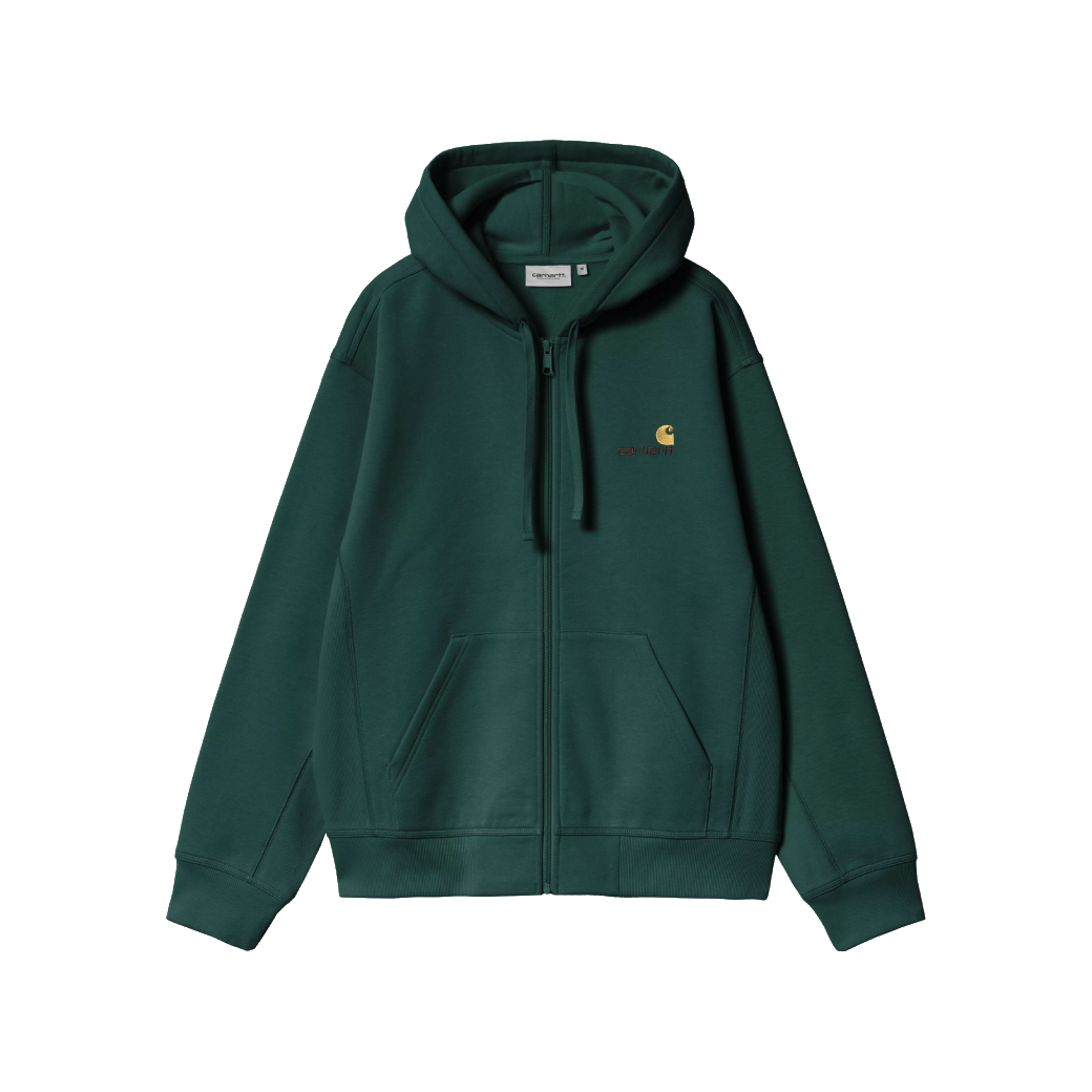 Carhartt WIP Hooded American Script Jacket Dark Fir