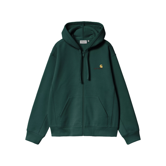 Carhartt WIP Hooded American Script Jacket Dark Fir