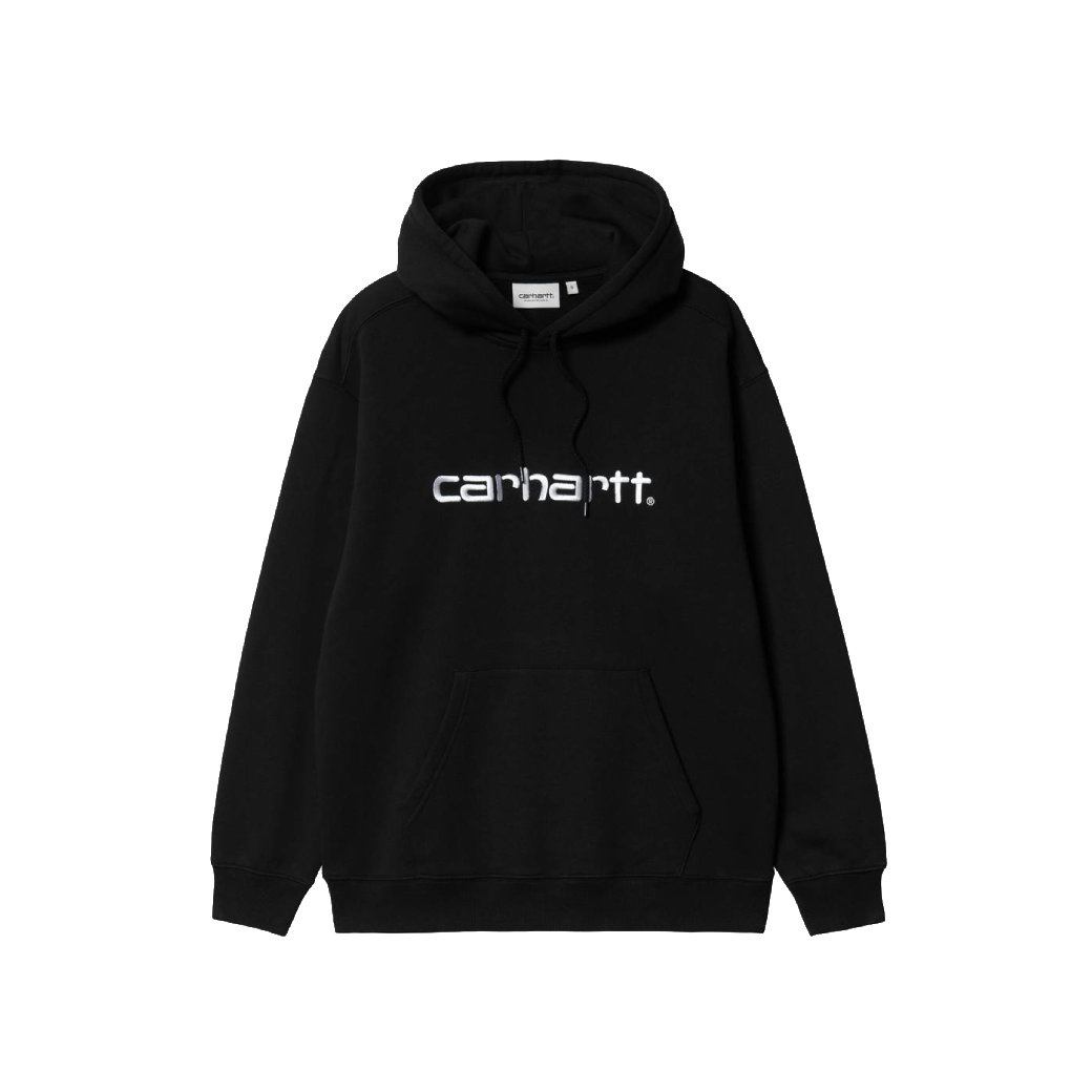 Carhartt WIP Hooded Carhartt Sweat Black / White