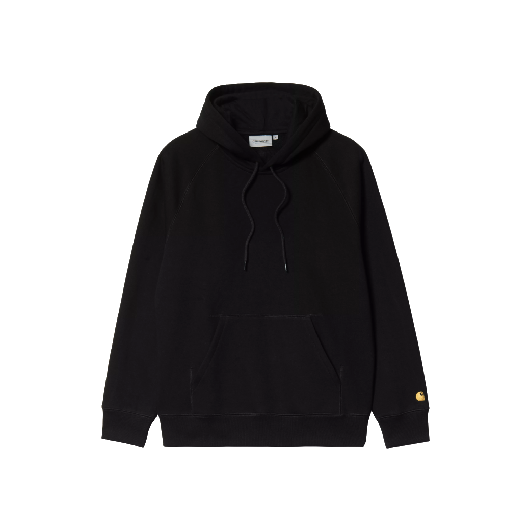 Carhartt WIP Hooded Chase Sweat Black / Gold