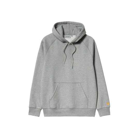 Carhartt WIP Hooded Chase Sweat Grey Heather / Gold
