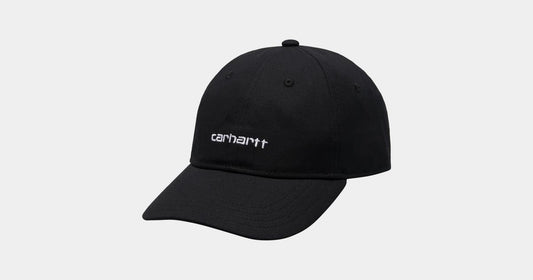 Carhartt Black Canvas Script Cap