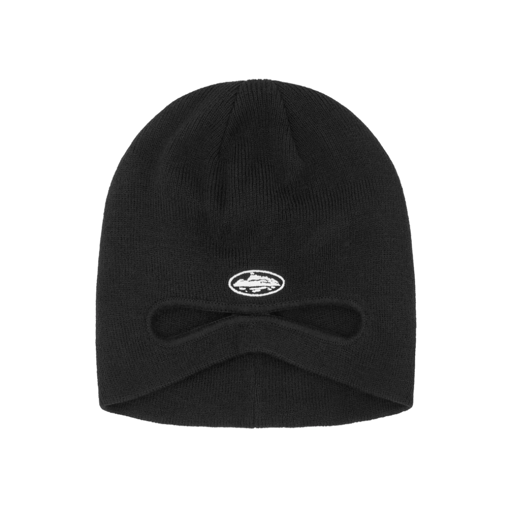 Corteiz Black Peak-A-Beanie