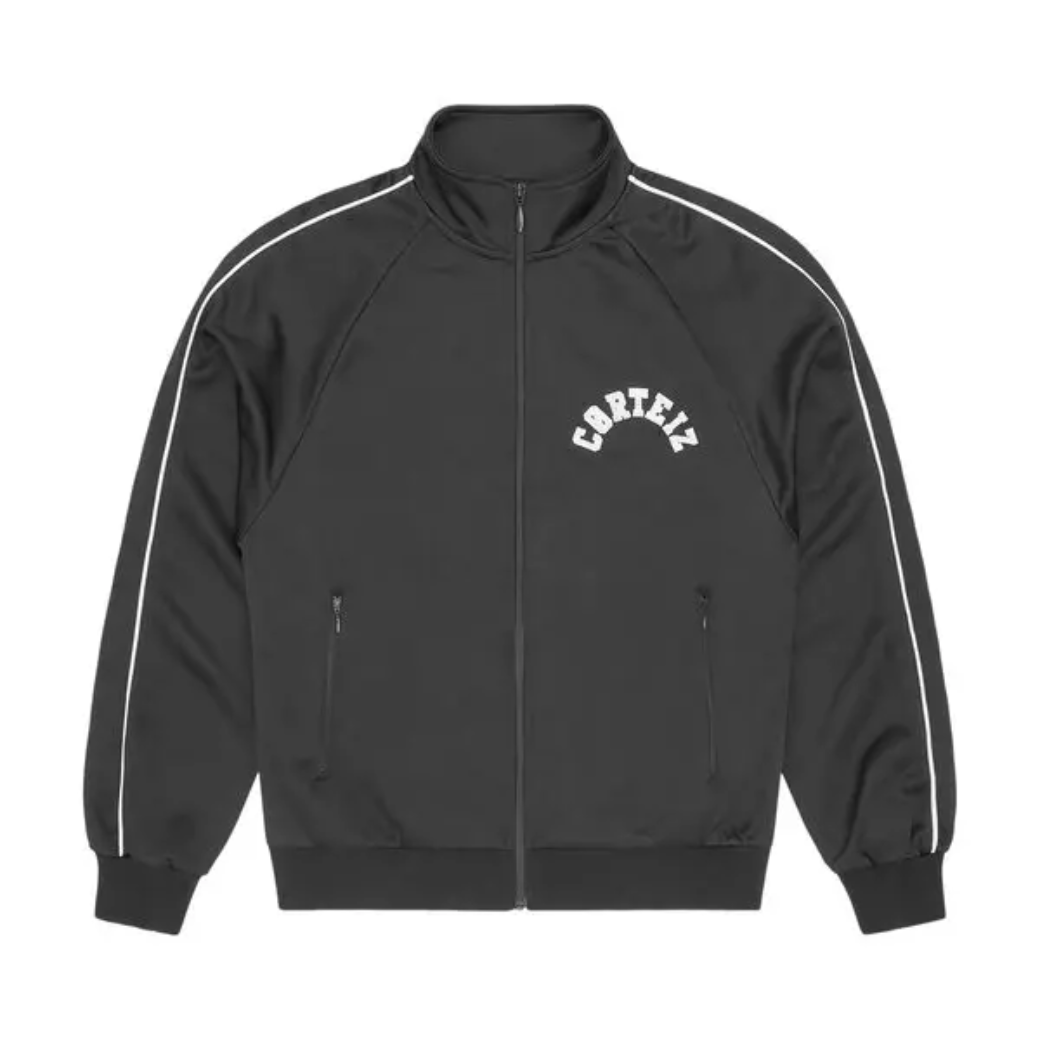 Corteiz Crest Arch Black Track Jacket