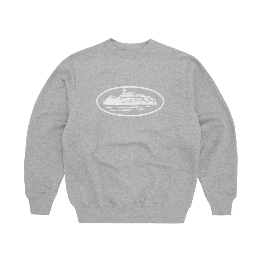 Corteiz OG Island Grey Crewneck