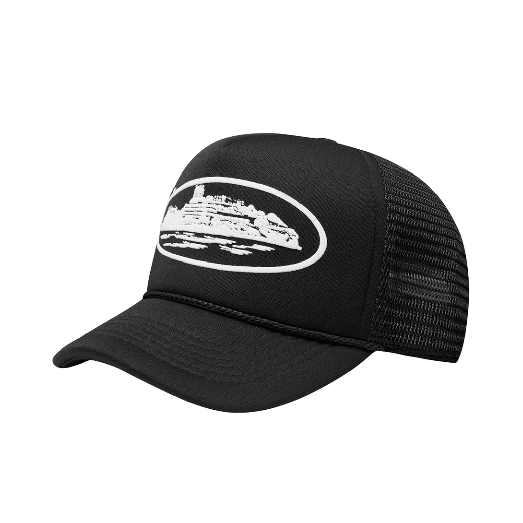 Corteiz OG Island Black Trucker Hat
