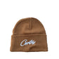 Corteiz Allstarz Folded Brown Beanie