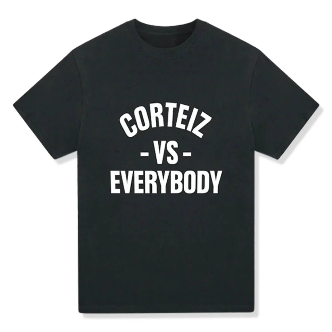 Corteiz vs Everybody Black T-Shirt