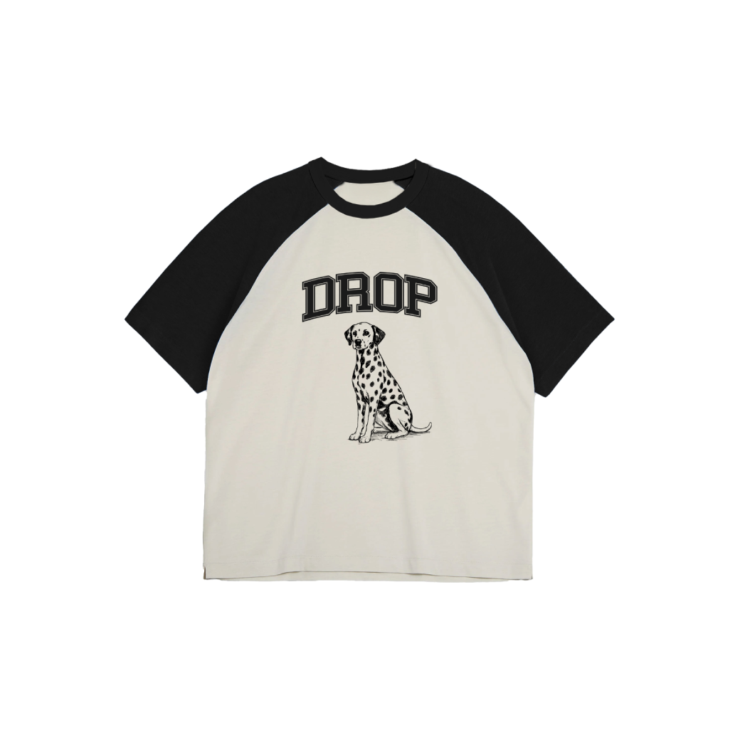 Drop Dalmatian Baseball T-Shirt