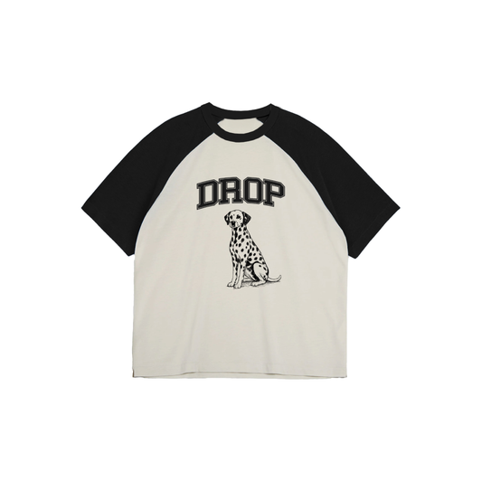 Drop Dalmatian Baseball T-Shirt