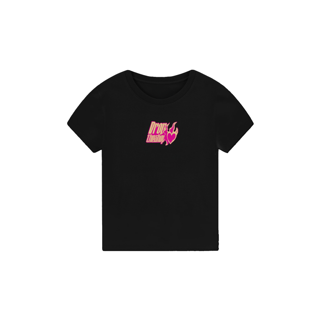 Drop The Shop Black Baby Tee