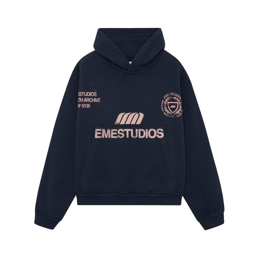 Eme Studios Stealth Navy Oversized Hoodie