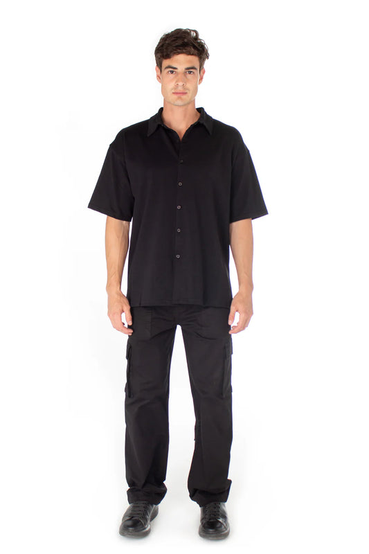 BAYNOIRE Black Justlines Heavyweight Shirt