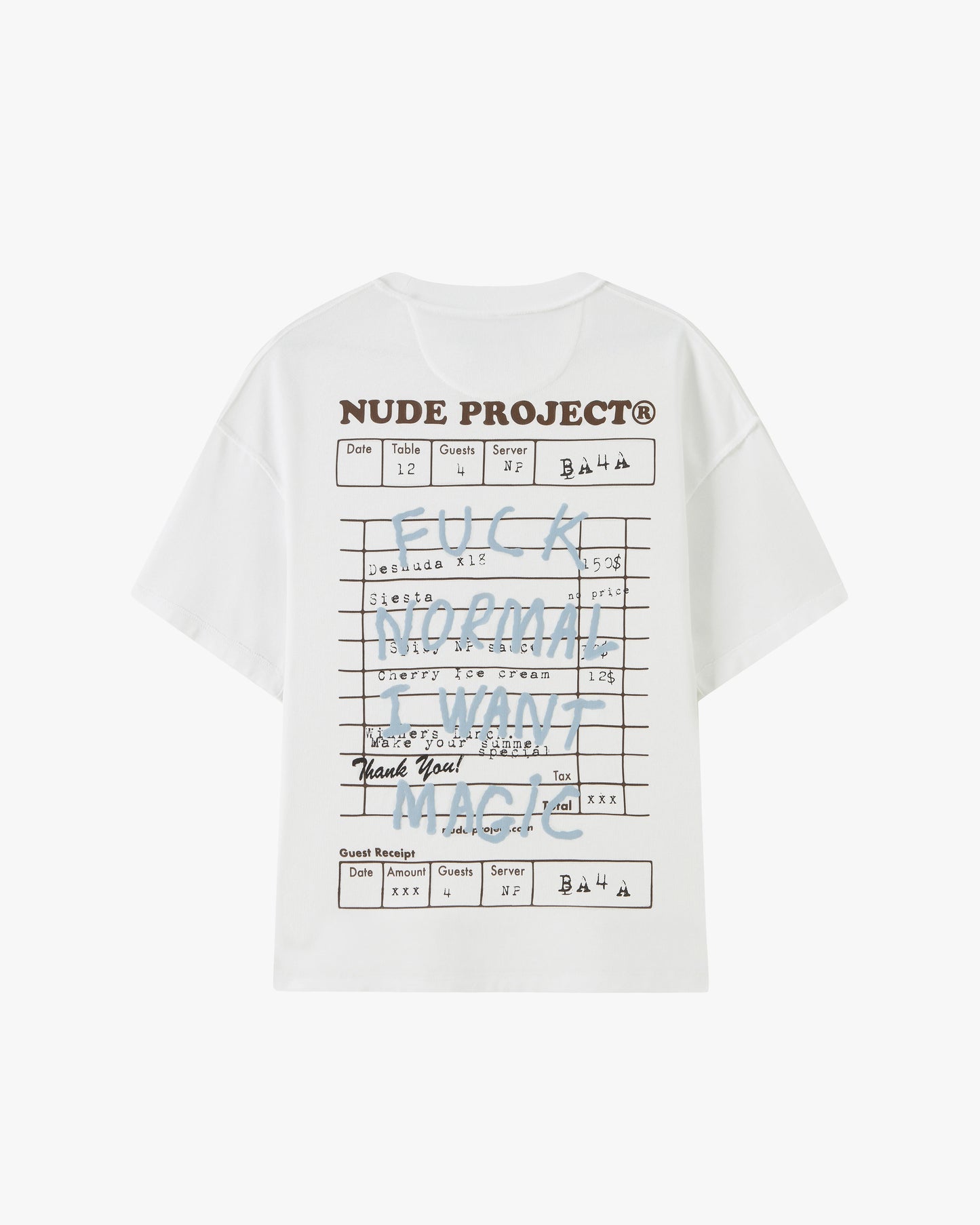 Nude Project Fuck Normal White T-Shirt