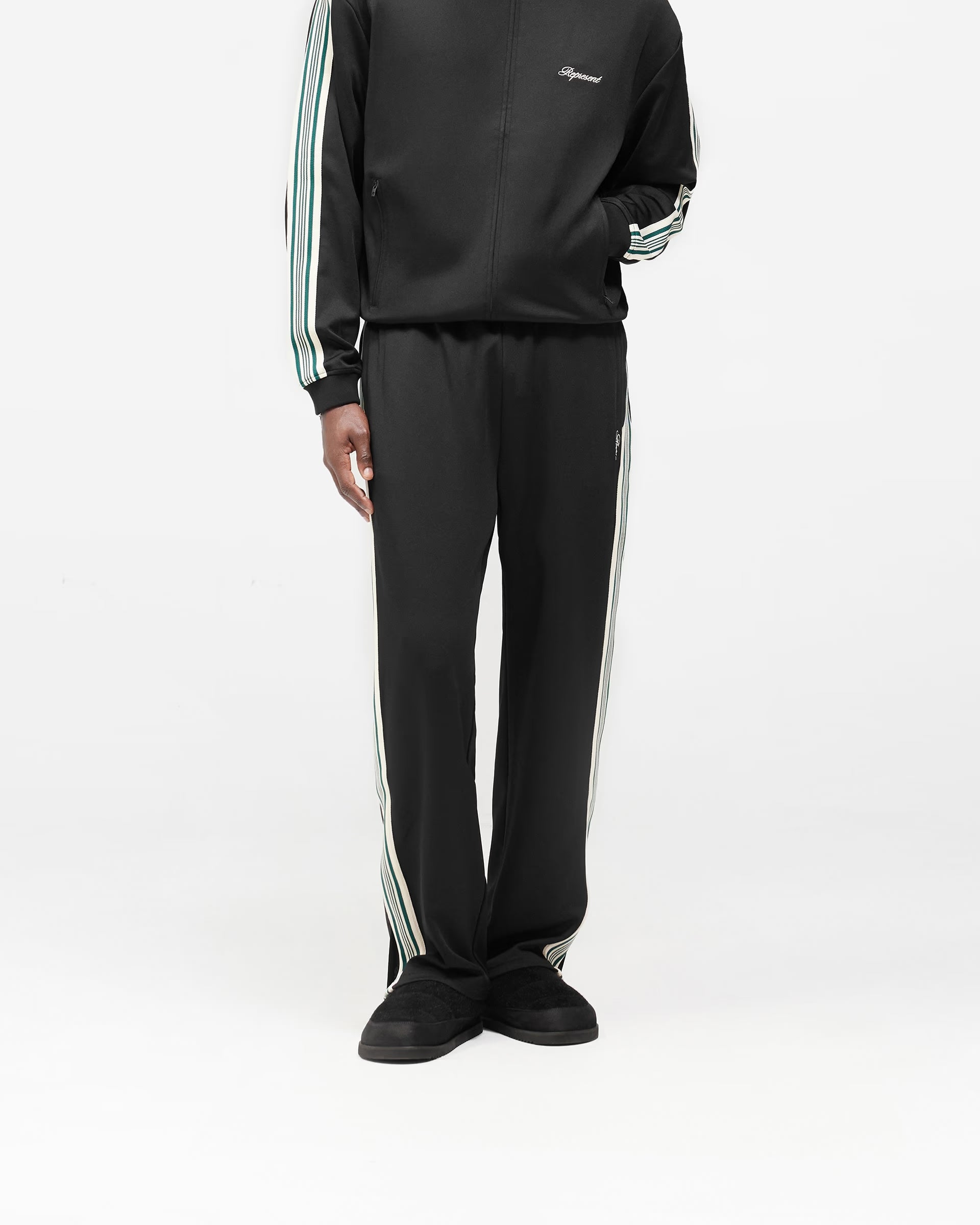 Represent Taped Track Black Trouser