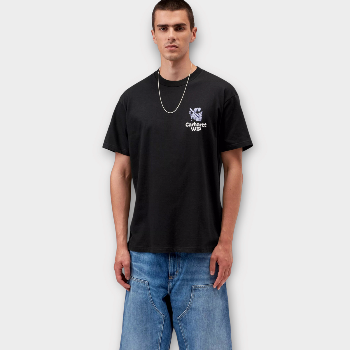Carhartt WIP S/S Grape Picker Tee Black, view 3