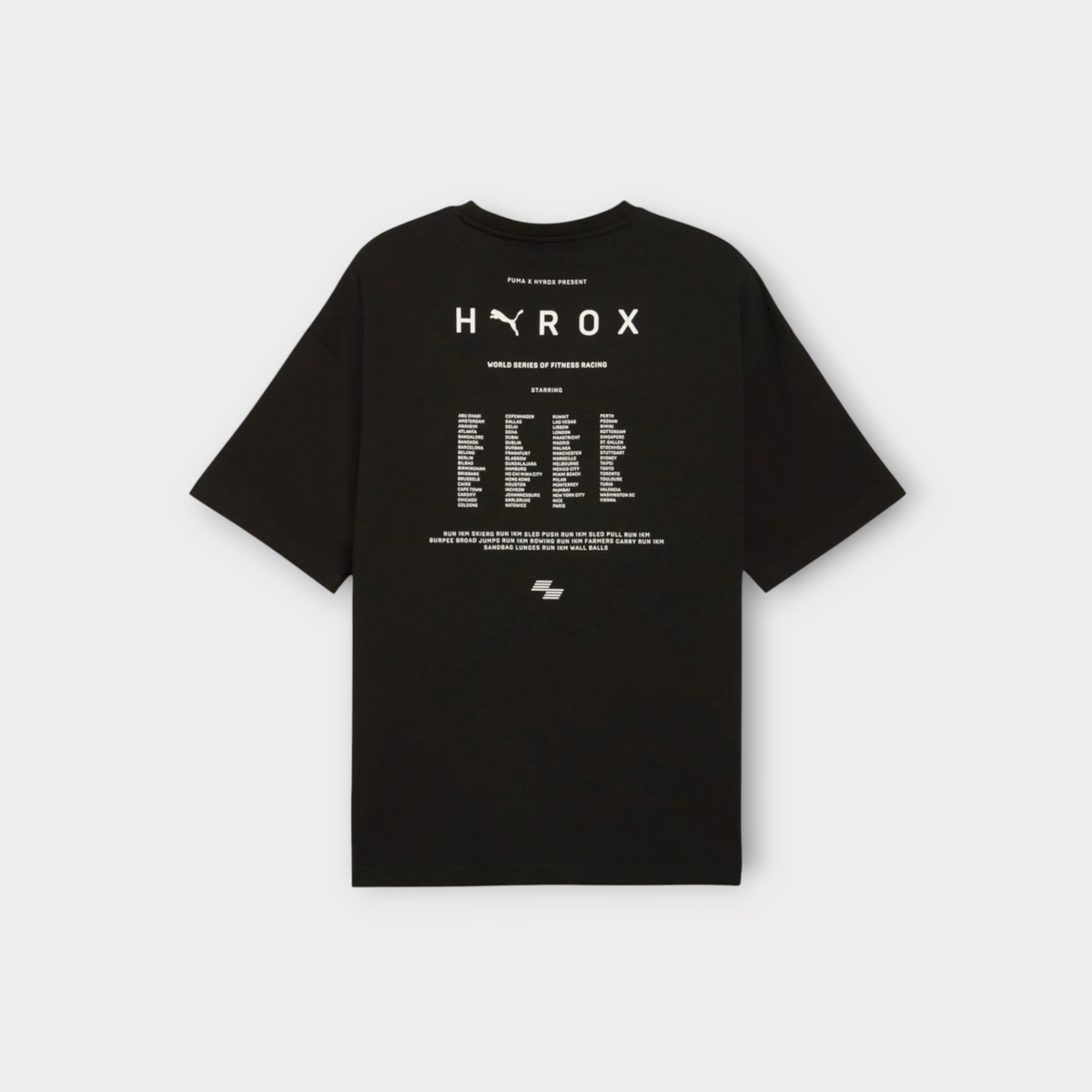 x HYROX Lifestyle Black Tee, view 1