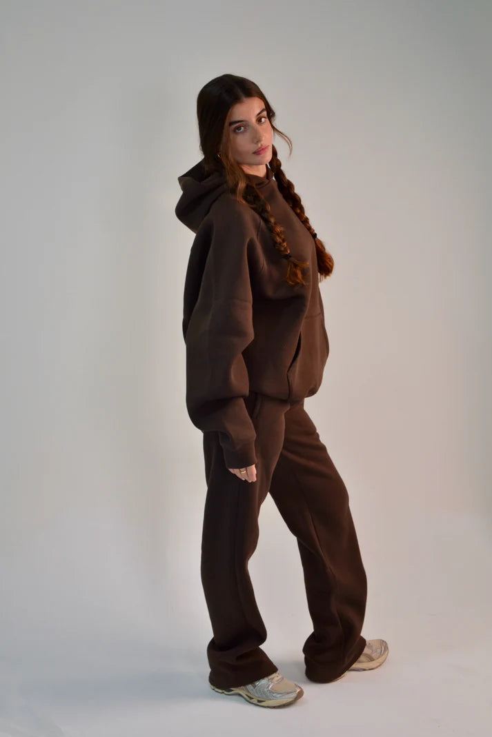 Nush Brown Hoodie