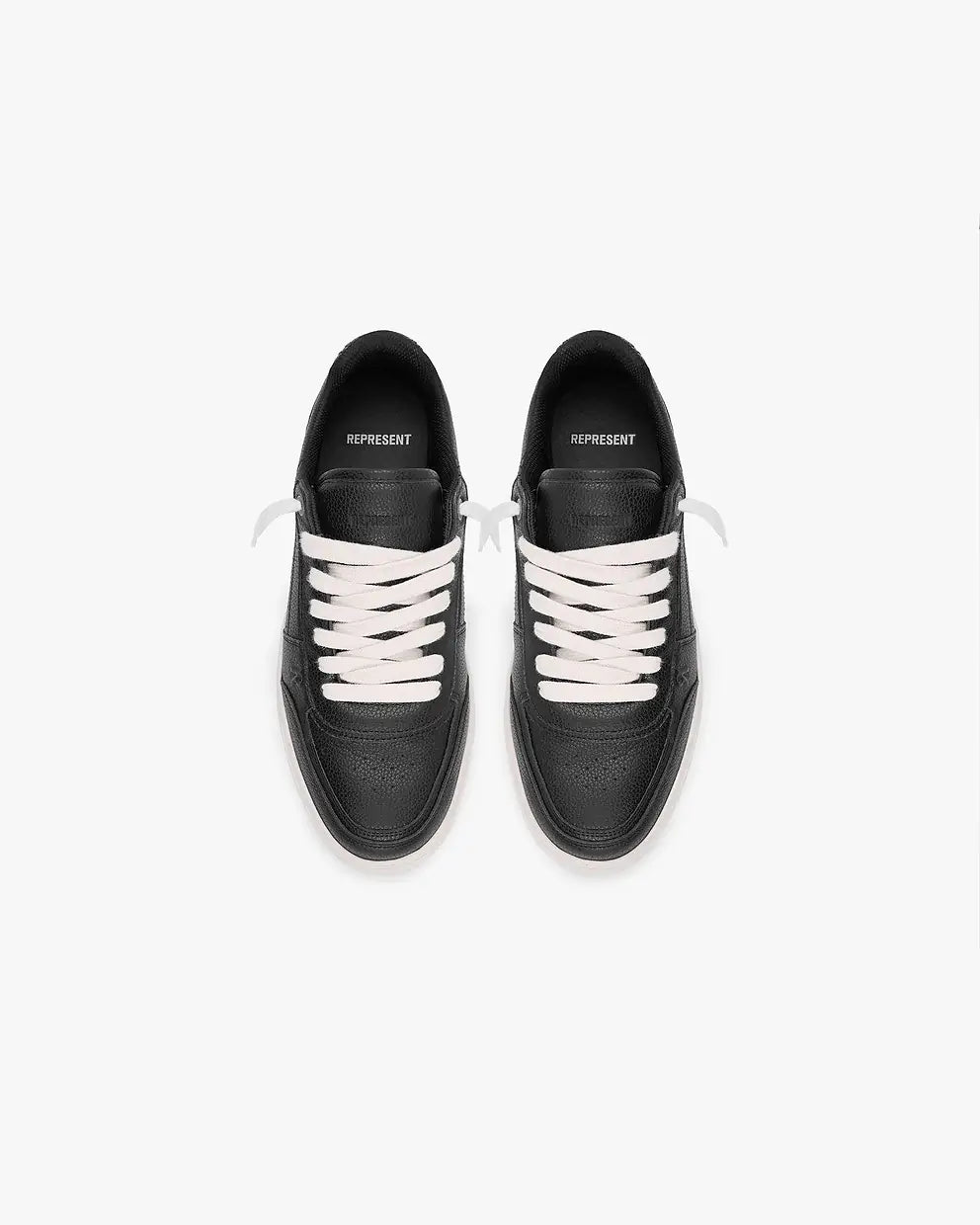 Represent Initial Leather Black Sneaker