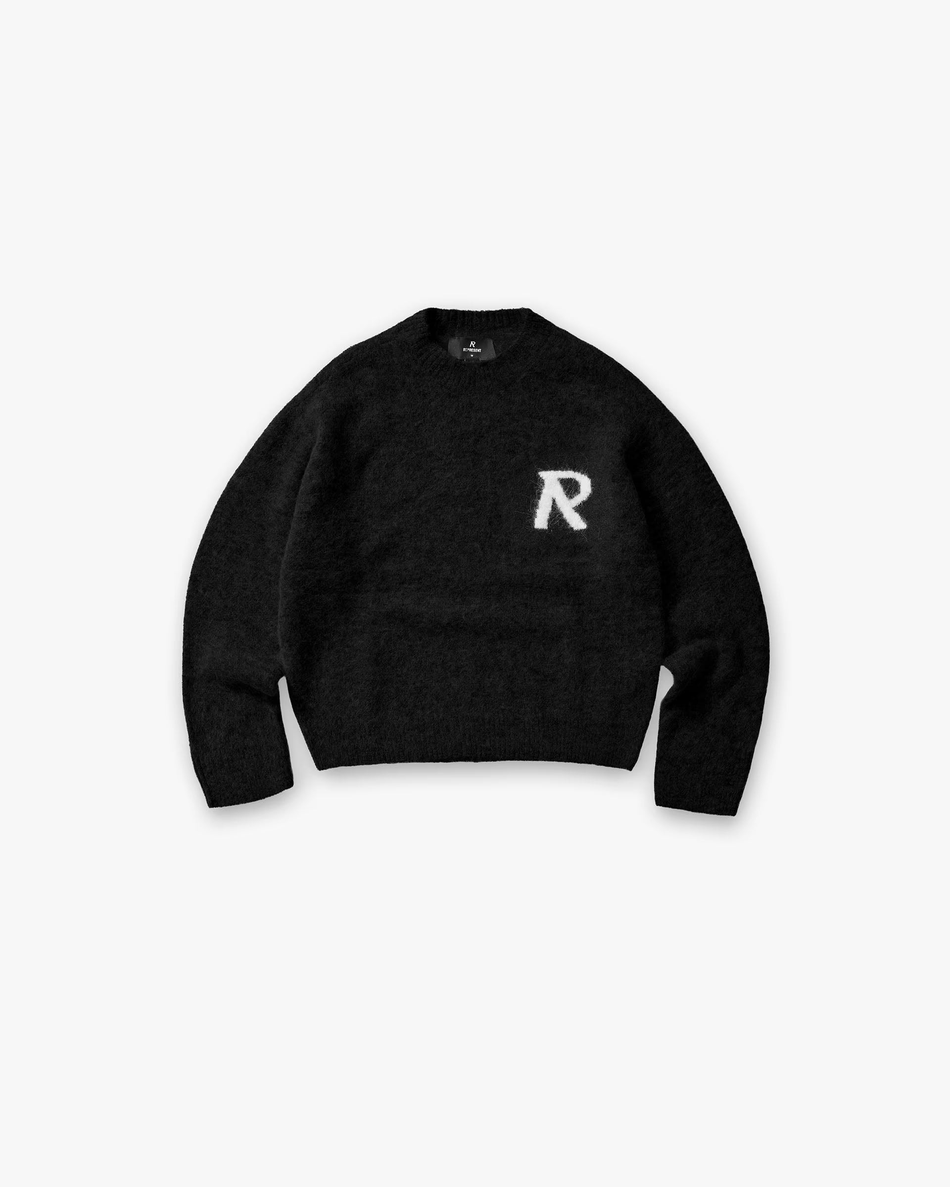 Represent Logo Black Sweater