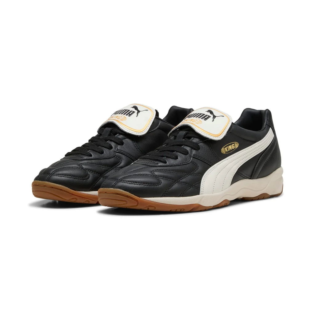 Puma King Indoor Sneakers Men Black- Warm White