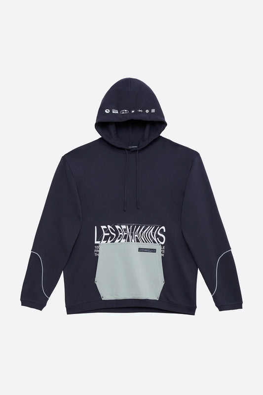 Les Benjamins Charcoal Relaxed Hoodie