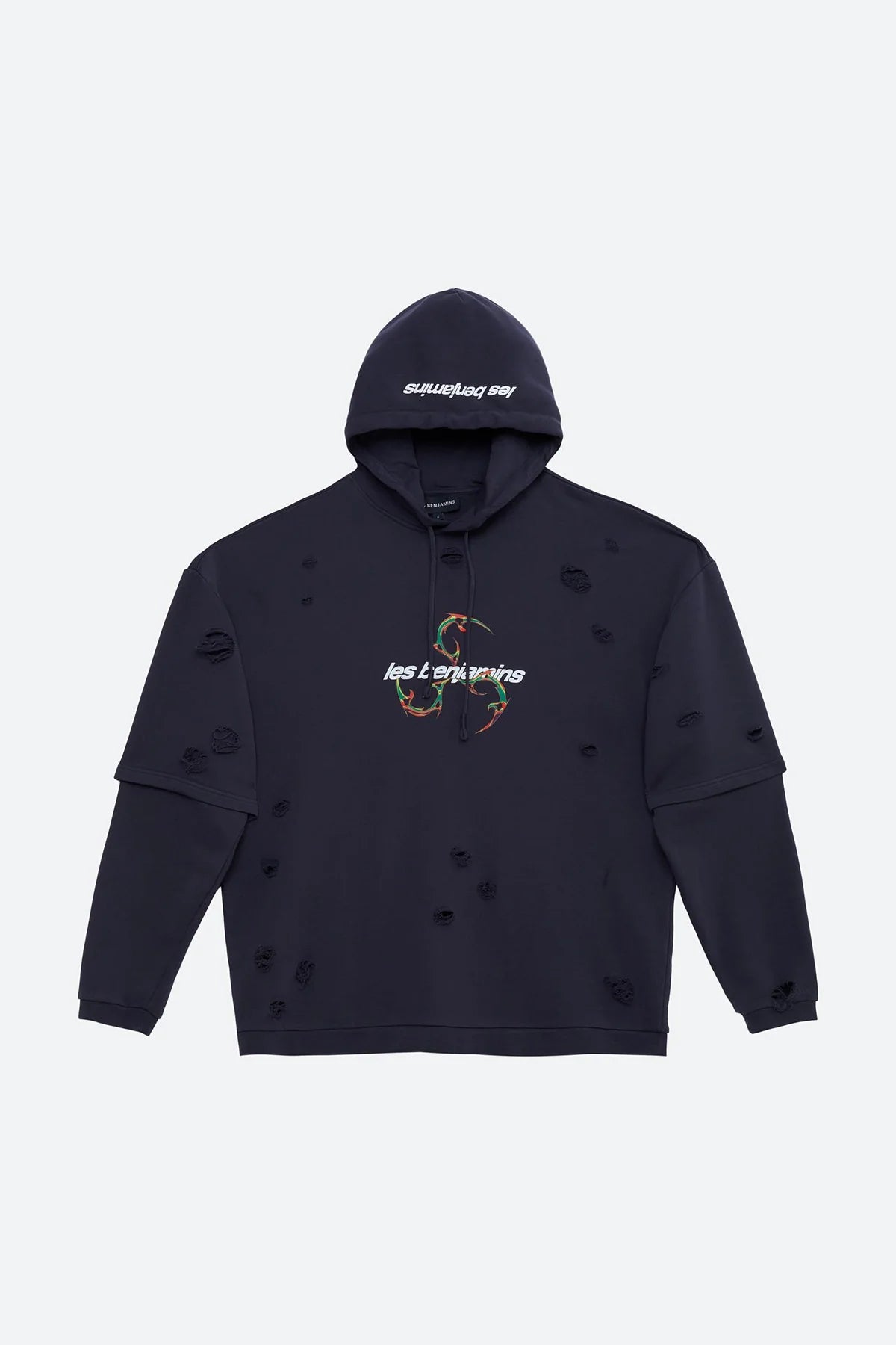 Les Benjamins Charcoal Oversized Hoodie