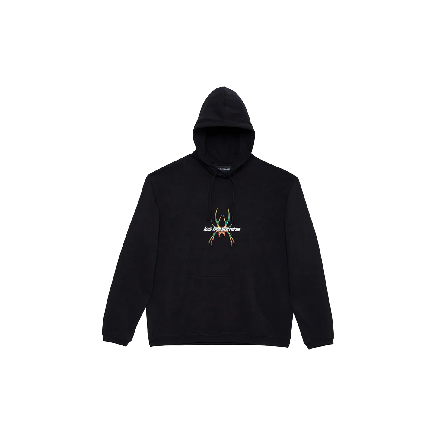 Les Benjamins Black Relaxed Hoodie