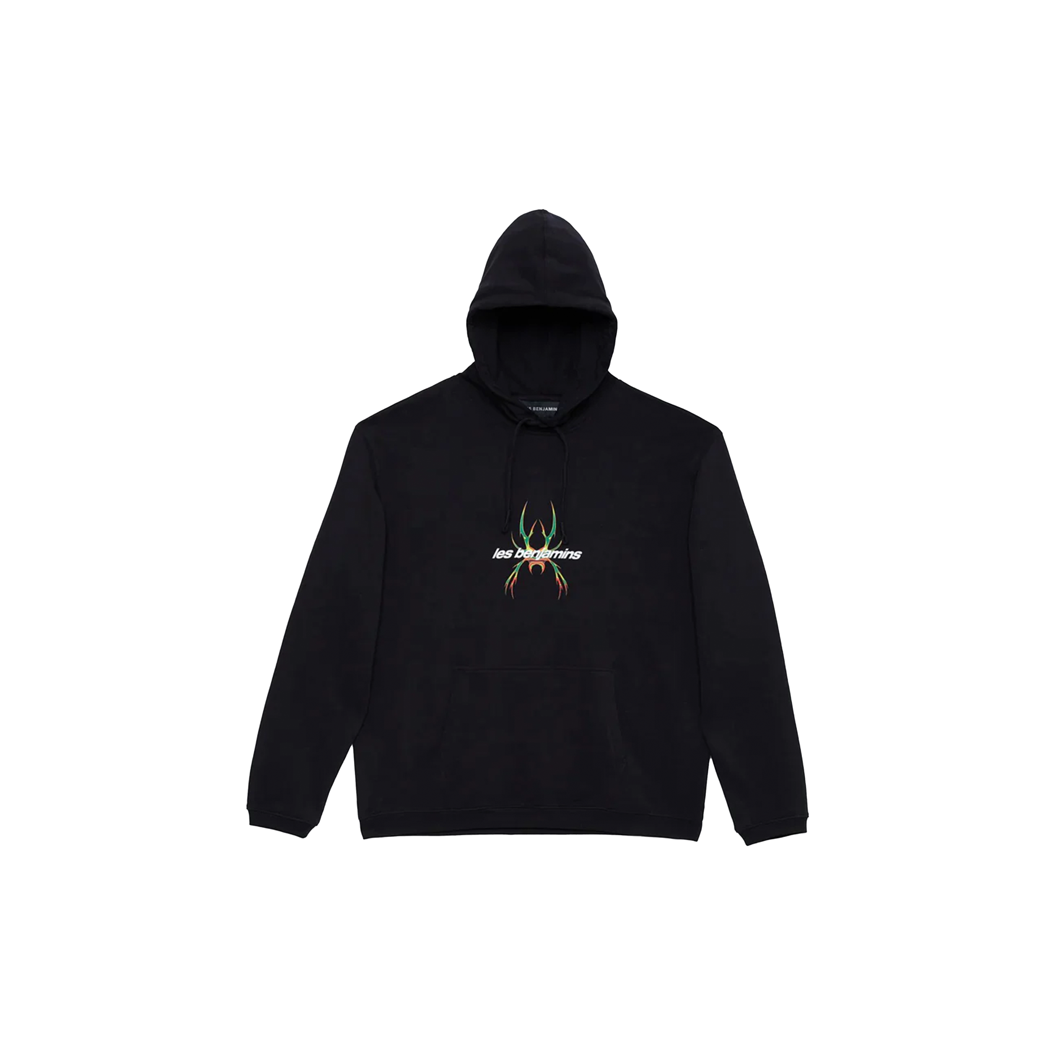 Les Benjamins Black Relaxed Hoodie
