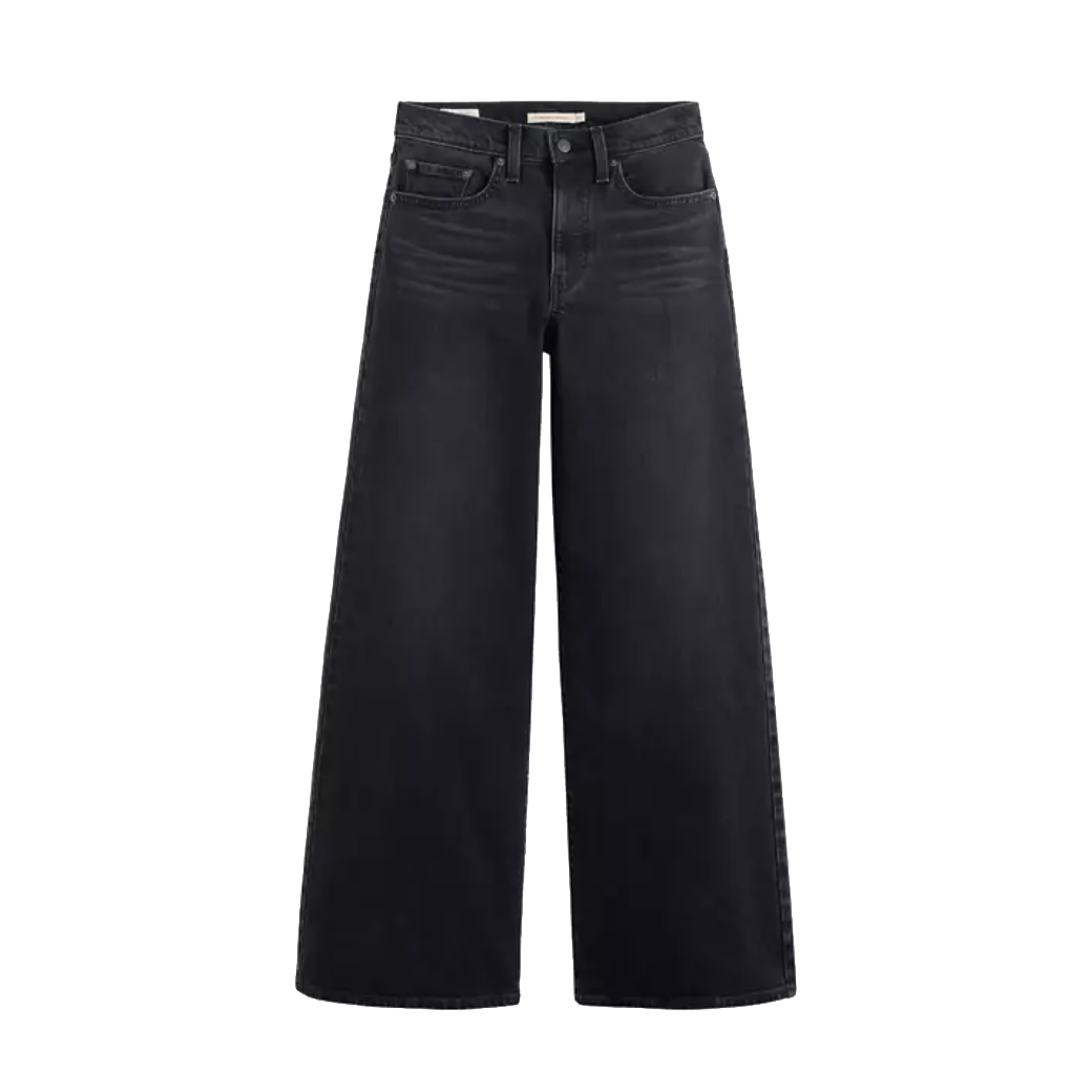Levi's 728 Women High Rise Wide Leg Black