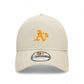 New Era Washed 9FORTY Oakland Athletics Beige Cap