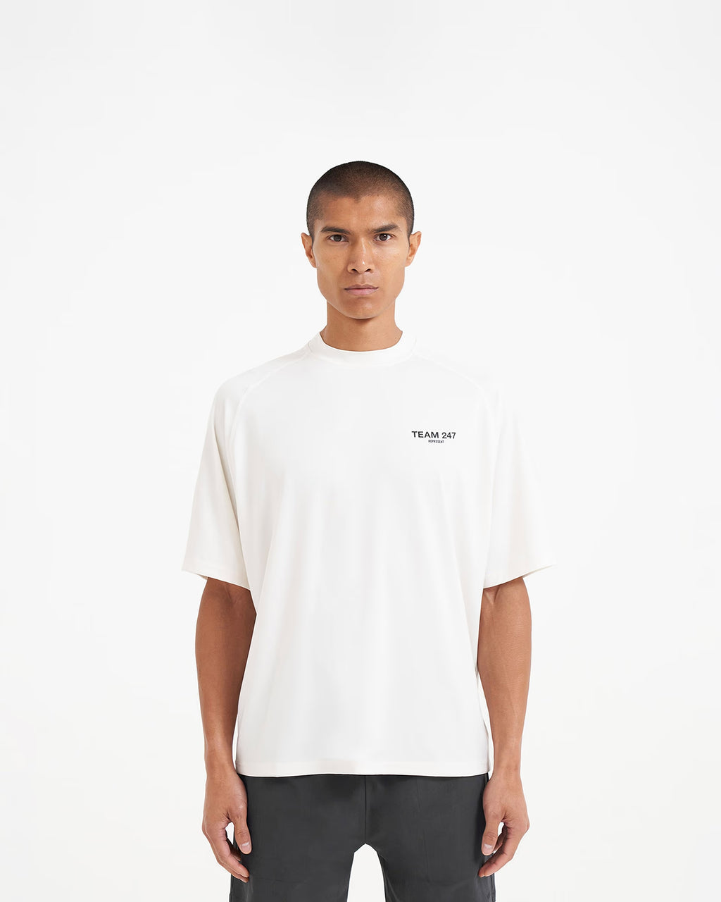 Represent Team 247 Oversized T-Shirt Flat White