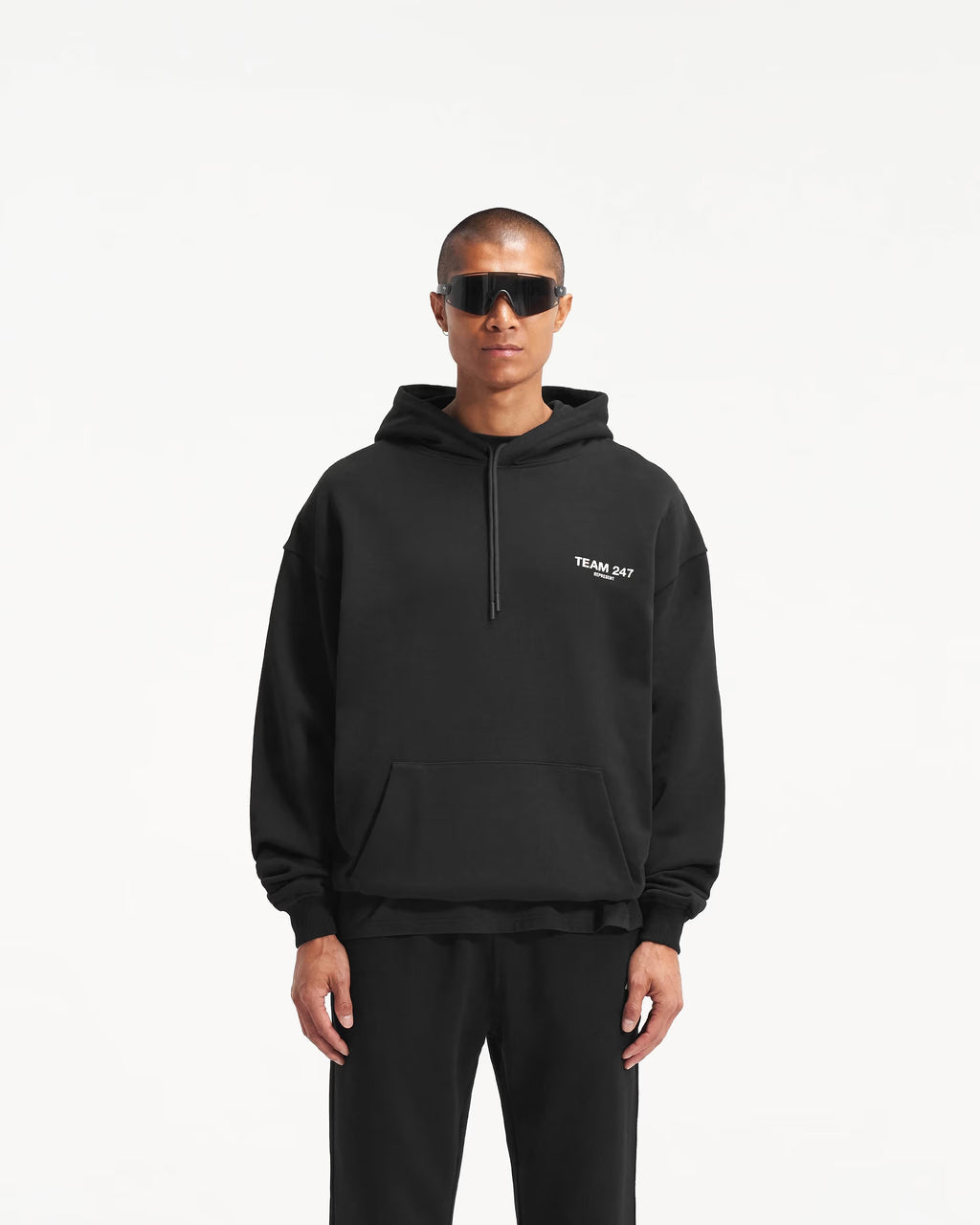 Represent Team 247 Oversized Hoodie Black
