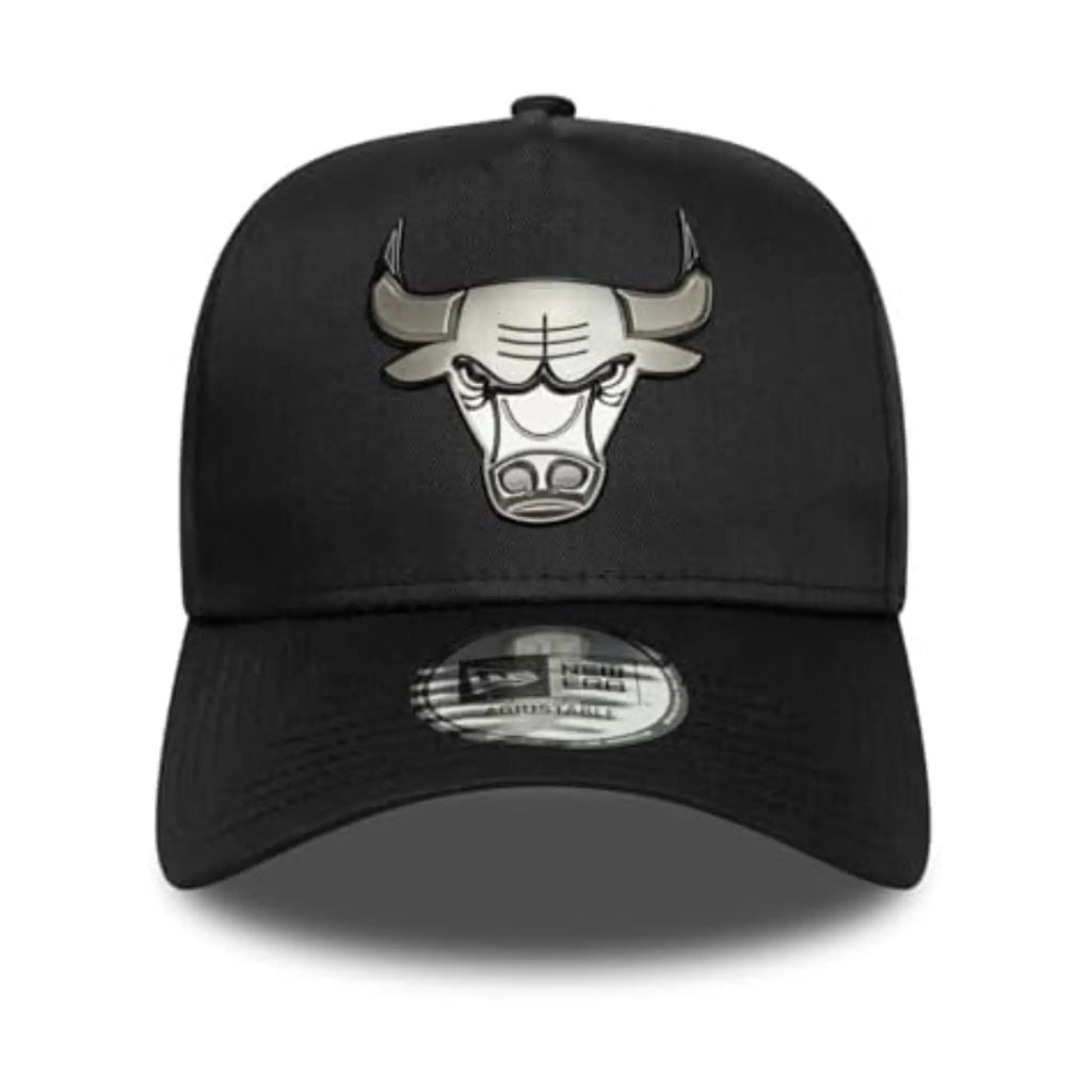 New Era Metallic Eframe Chicago Bulls Black Cap