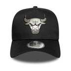 New Era Metallic Eframe Chicago Bulls Black Cap