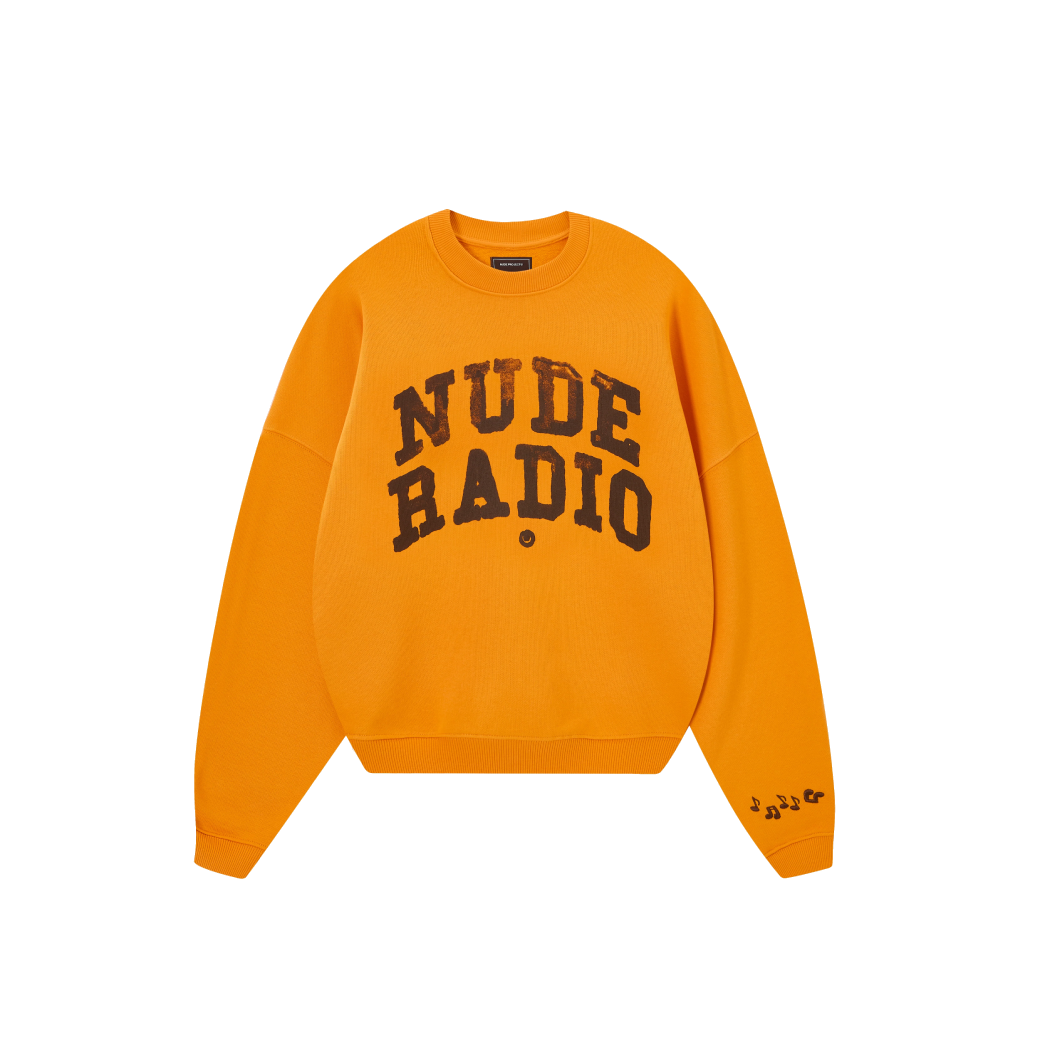 Nude Project Radio Boxy Crewneck Orange