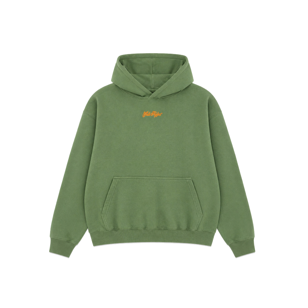 Nude Project Script Logo Hoodie Green