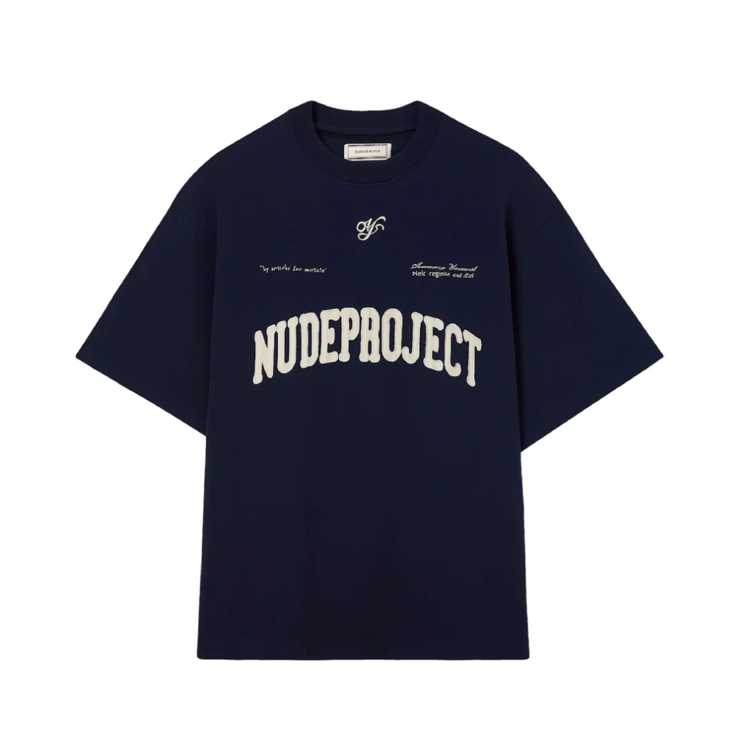 Nude Project Varsity T-Shirt Navy