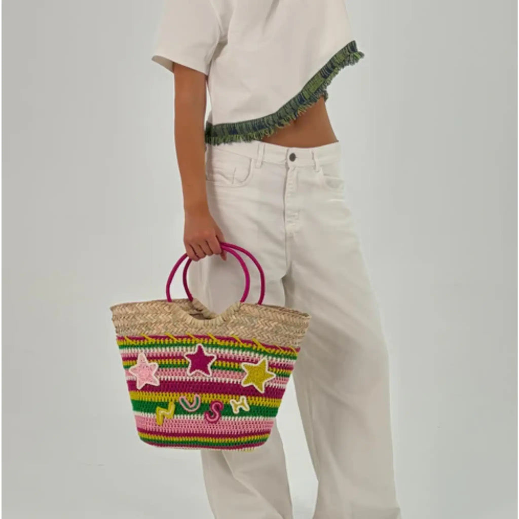 Nush The Keela Beach Bag Pink