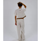 Nush The Terry T-Shirt Brown / Yellow