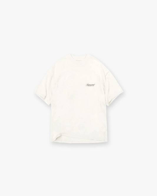 Represent Owners Club Script T-Shirt Flat White