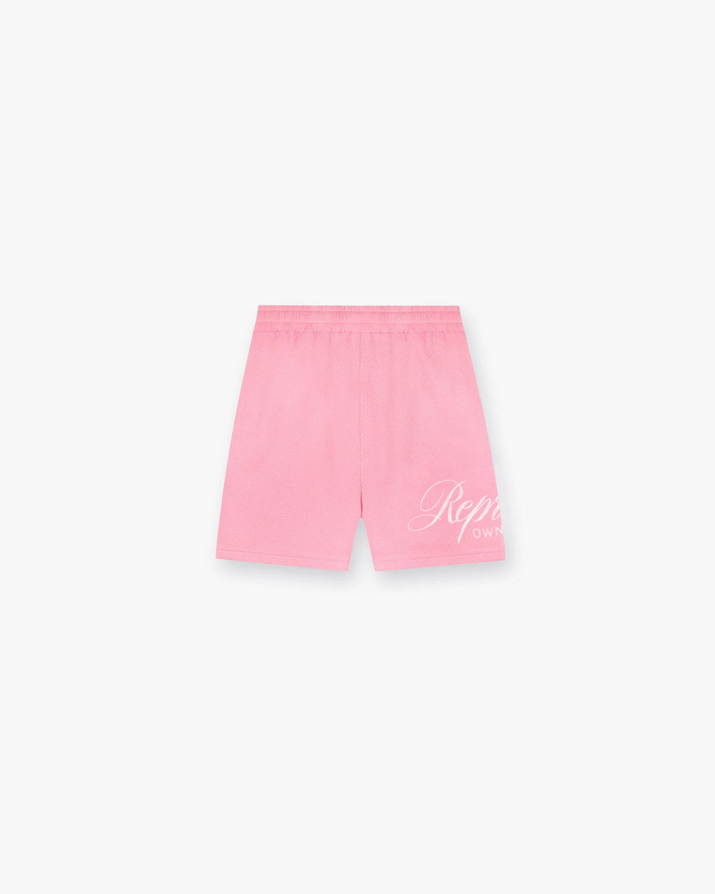 Represent Owners Club Pink Script Mesh Shorts