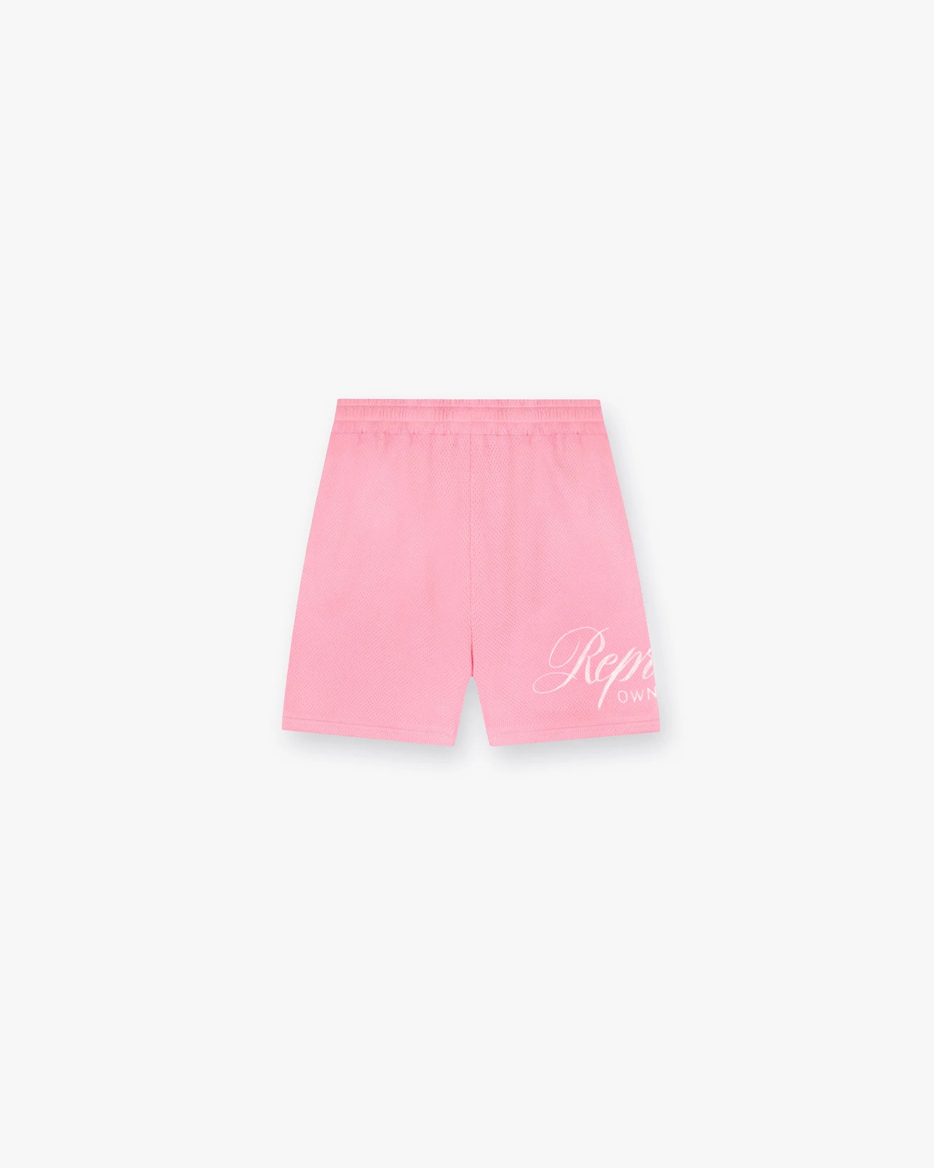 Represent Owners Club Pink Script Mesh Shorts