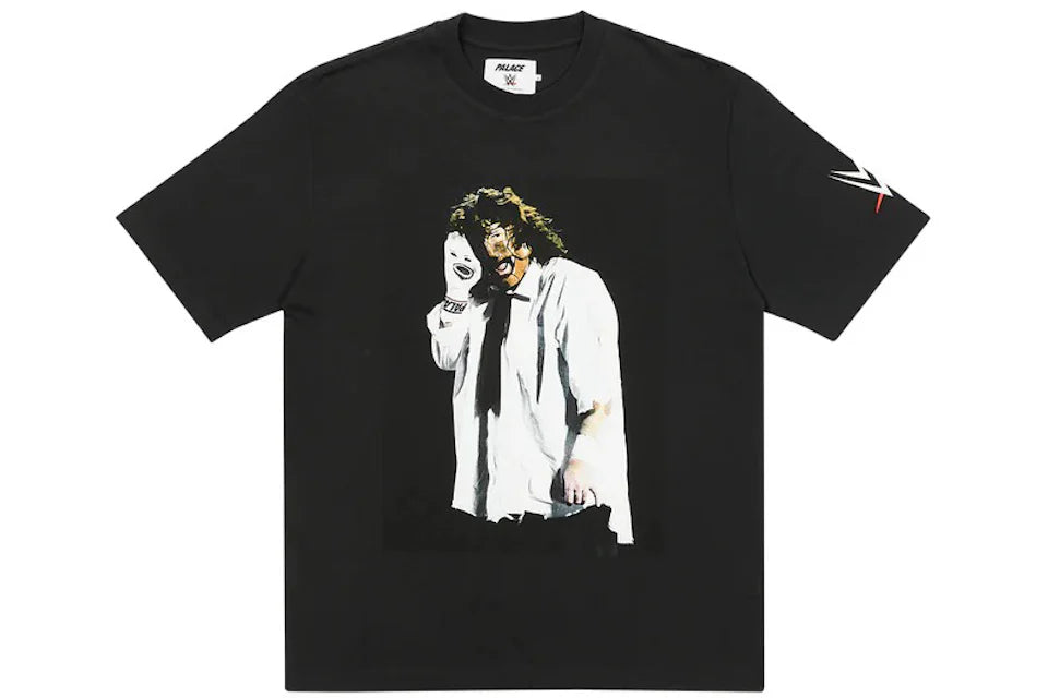 Palace x WWE Mankind Sock Black T-Shirt