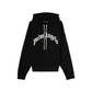 Palm Angels Curved Logo Black White Hoodie